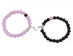 Matching Best Friend & Couple Jewelry Set – Magnetic Bracelets and Pendant Necklace Collection