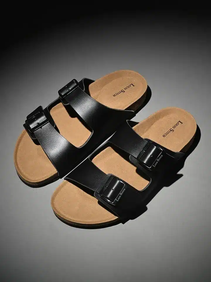 Men's Buckle Comfort Slides